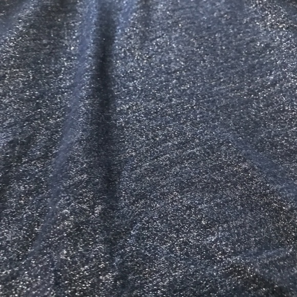 Loft 3/4 sleeve sparkly long sleeve Navy Size S - Picture 3 of 3